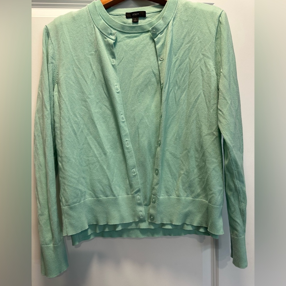 J. Crew Cotton-Blend Jackie Cardigan AND Shell